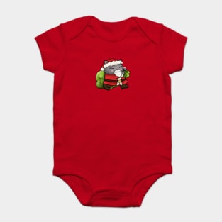 Christmas Santa Claus Cat Baby Bodysuit